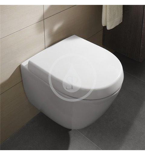 Villeroy & Boch WC doska s poklopom Compact, alpská biela 9M69Q101