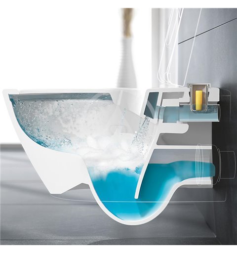 Villeroy & Boch Závesné WC, AquaReduct, DirectFlush, hlboké splachovanie, alpská biela 5614A101