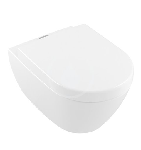 Villeroy & Boch Závesné WC s hlbokým splachovaním, AntiBac, s CeramicPlus, alpská biela 5614A1T2