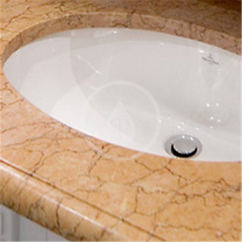 Villeroy & Boch Vstavané umývadlo, 455x305 mm, s prepadom, biela 61474601