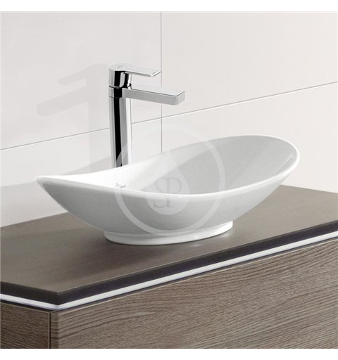 Villeroy & Boch Bezotvorové umývadlo na dosku, 610x360 mm, bez prepadu, s CeramicPlus 411060R1