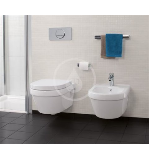 Villeroy & Boch WC doska so sklopením, SoftClose, biela 98M9C101