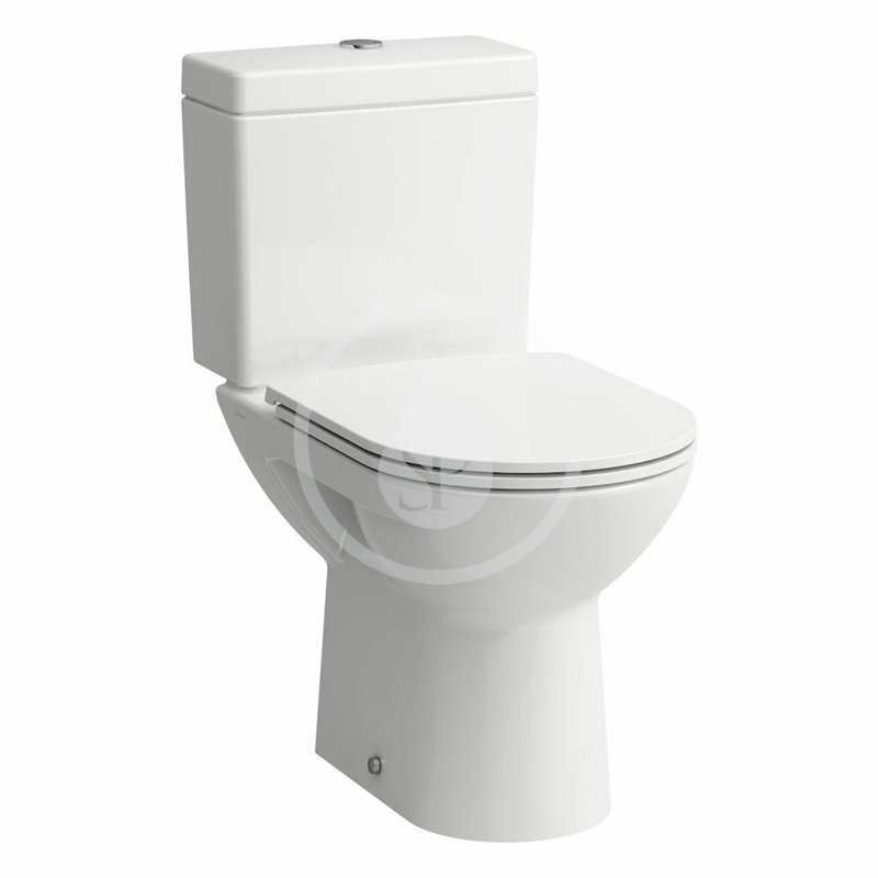 Laufen Kompletný set stojaceho WC kombi, spodný odpad, SoftClose, biela H8679510009701