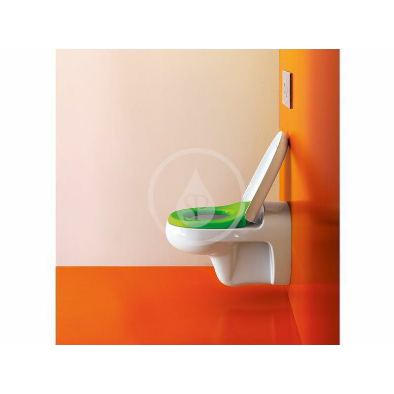 Laufen WC sedadlo, duroplast, biela/zelená H8910300720001