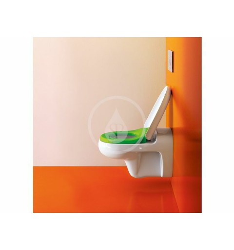 Laufen WC sedadlo, odnímateľné, SoftClose, duroplast, biela/zelená H8910310720001