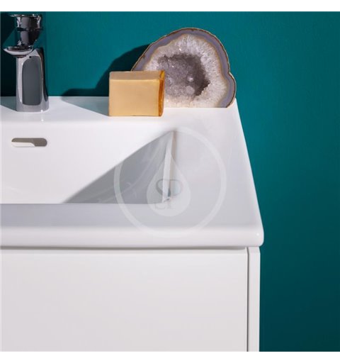 Laufen Skrinka s umývadlom, 600x610x500 mm, 2 zásuvky, matná biela H8649602601041
