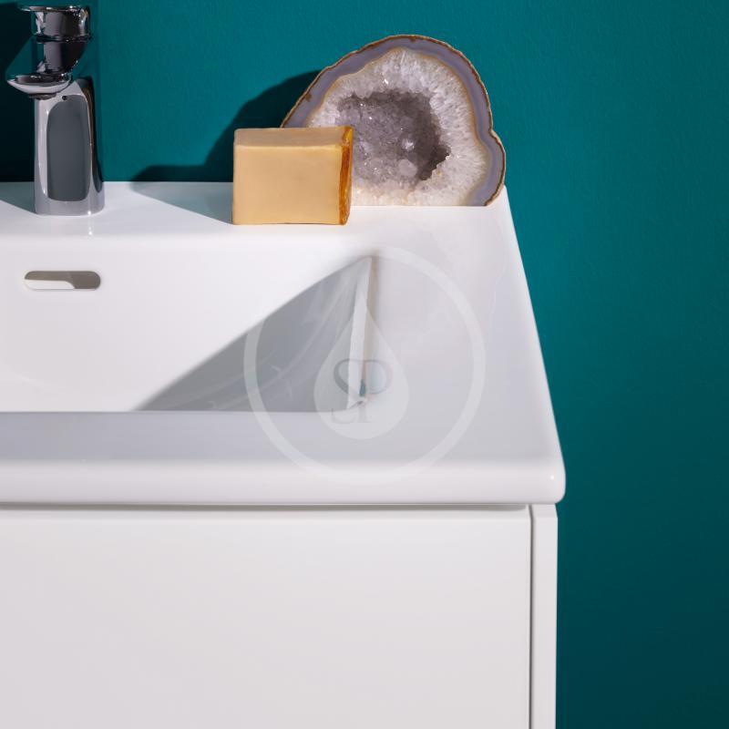 Laufen Skrinka s umývadlom, 800x610x500 mm, 2 zásuvky, lesklá biela H8649612611041