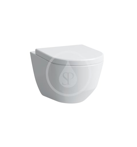 Laufen Závesné WC Compact, 490x360 mm, Rimless, biela H8209650000001