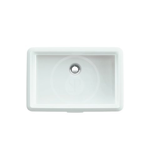 Laufen Vstavané umývadlo, 545 mm x 360 mm, biela – bez otvoru na batériu H8124310001091