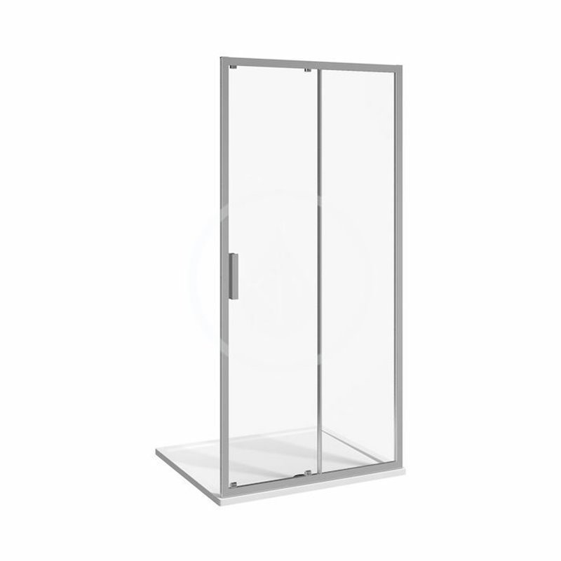 Jika Sprchové dvere dvojdielne L/P, 1000 mm, Jika perla Glass, strieborná/sklo arctic H2422N30026661