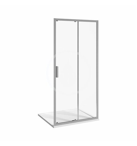 Jika Sprchové dvere dvojdielne L/P, 1000 mm, Jika perla Glass, strieborná/sklo arctic H2422N30026661