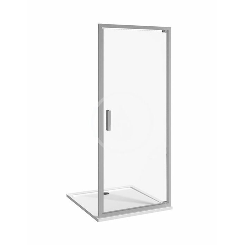 Jika Sprchové dvere pivotové jednokrídlové L/P, 800 mm, Jika perla Glass, strieborná/transparentné sklo H2542N10026681