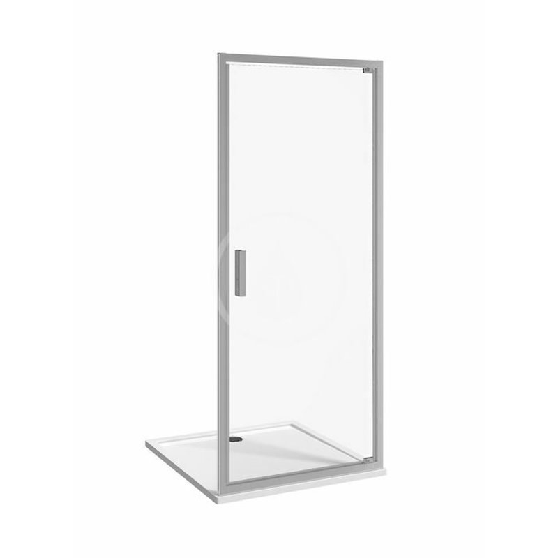Jika Sprchové dvere pivotové jednokrídlové L/P, 1000 mm, Jika perla Glass, strieborná/sklo arctic H2542N30026661
