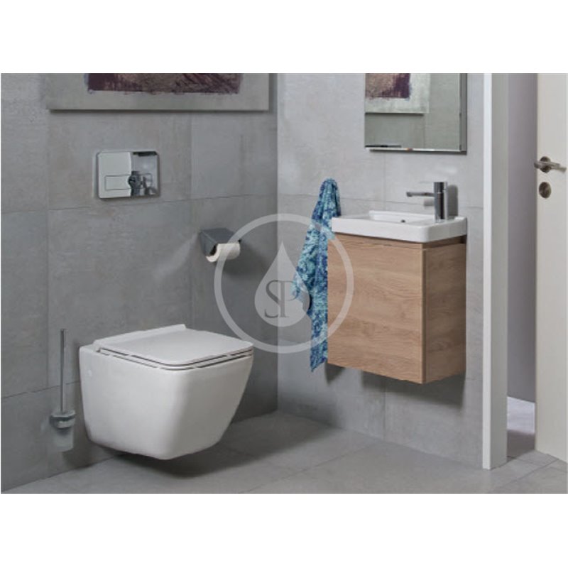 Jika WC kefa nástenná s držiakom, chróm/matné sklo H3843B10040001