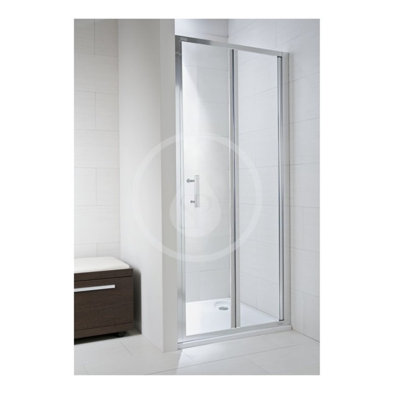 Jika Sprchové dvere skladacie Ľ/P, 900x1950 mm, strieborná/transparentné sklo H2552420026681