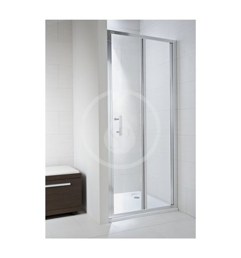 Jika Sprchové dvere skladacie Ľ/P, 900x1950 mm, strieborná/transparentné sklo H2552420026681