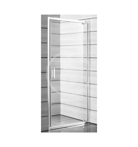 Jika Sprchové dvere pivotové Ľ/P, 800x1900, biela/transparentné sklo H2543810006681