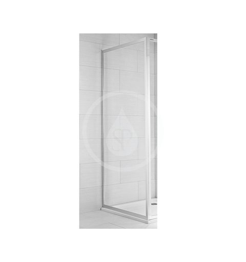 Jika Pevná sprchová stena, 800x1950 mm, transparentné sklo/chróm H2972410026681