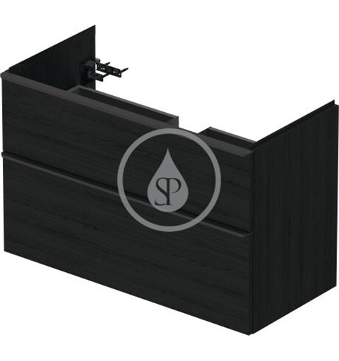 Duravit Umývadlová skrinka 984x625x452 mm, 2 zásuvky, black oak DE435601616