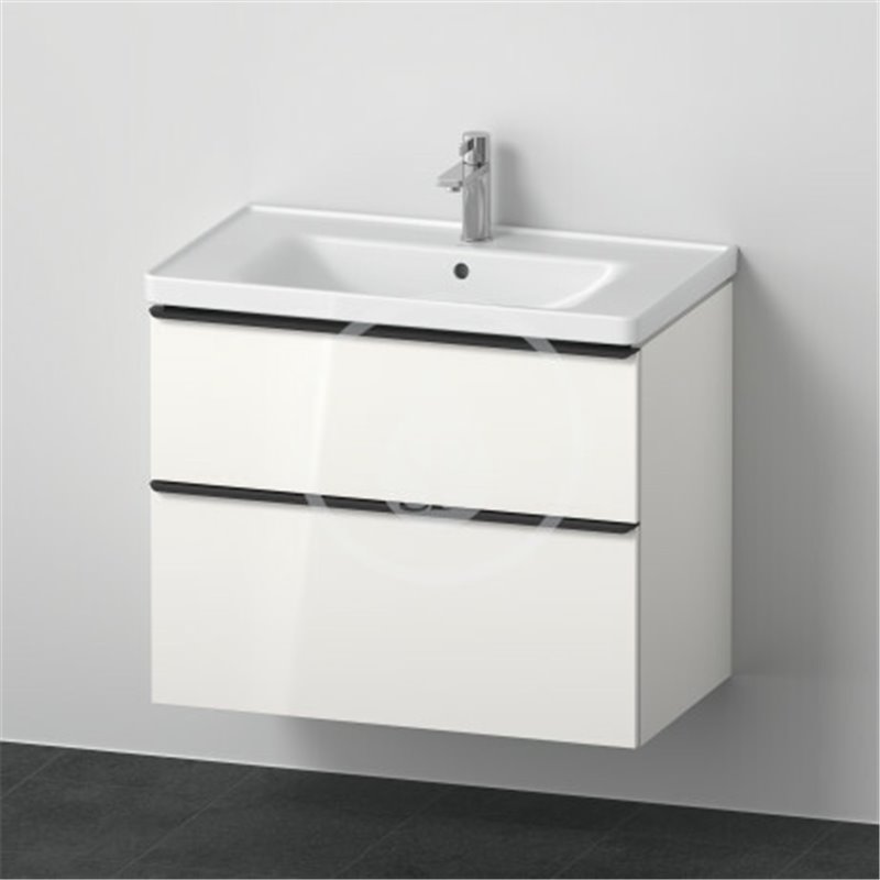 Duravit Skrinka s umývadlom, 800x650x480 mm, 2 zásuvky, lesklá biela DE012102222