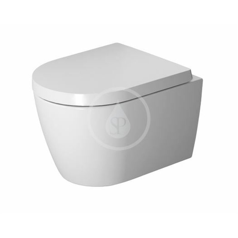 Duravit Závesné WC Compact, Rimless, biela/matná biela 2530092600