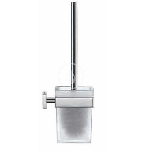 Duravit WC kefa nástenná s držiakom, chróm/mliečne sklo 0099571000