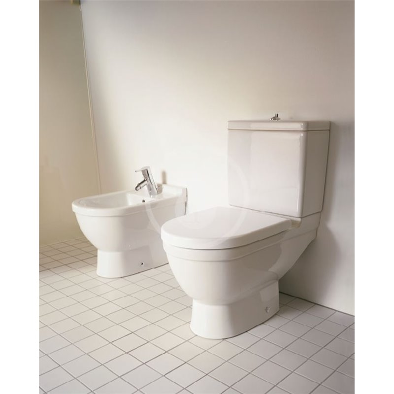 Duravit WC kombi misa, zadný odpad, s HygieneGlaze, alpská biela 0126092000