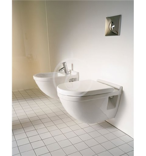 Duravit Závesné WC, s plochým splachovaním, s HygieneGlaze, alpská biela 2201092000