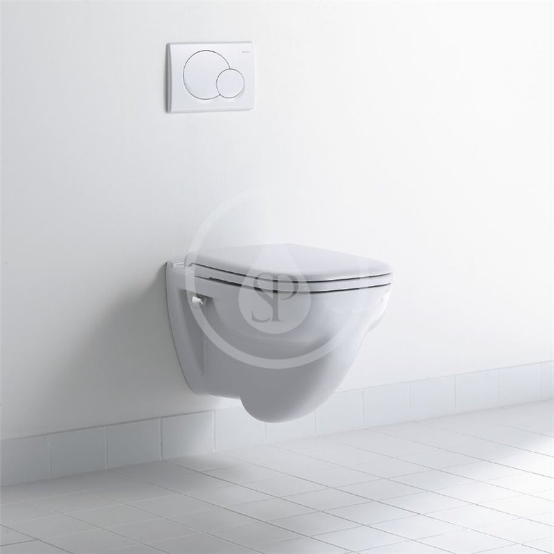 Duravit Závesné WC, ploché splachovanie, alpská biela 22100900002