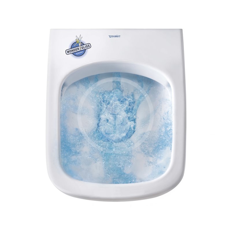 Duravit Závesné WC, Rimless, s HygieneGlaze, alpská biela 25700920002