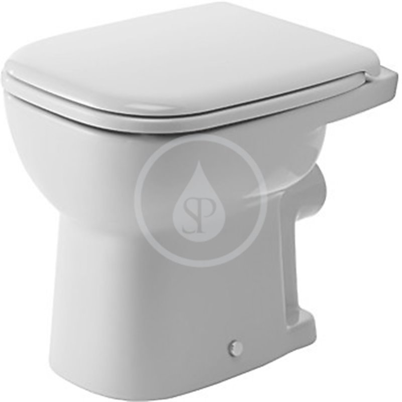 Duravit Stojace WC, ploché splachovanie, zadný odpad, biela 21090900002