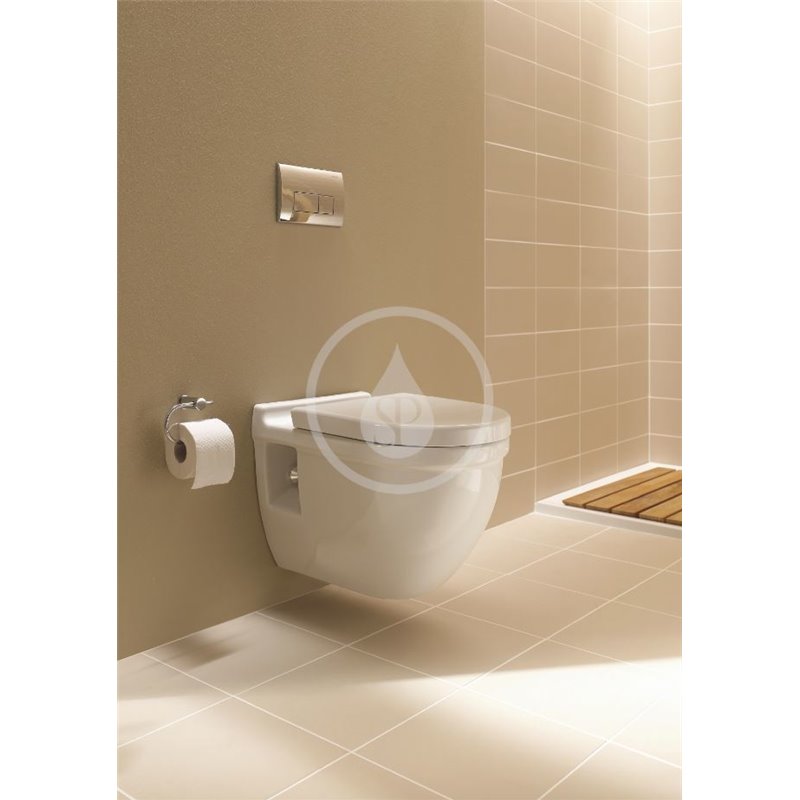 Duravit Závesné WC s plochým splachovaním, s WonderGliss, biela 22010900001