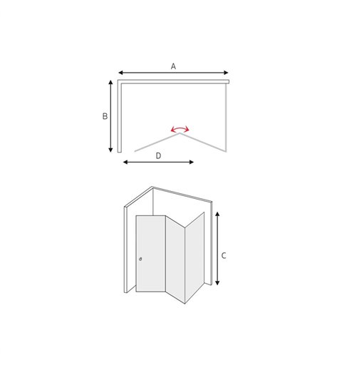 Mereo Sprchový kút, LIMA, štvorec, 100 x 100 cm, chróm ALU, sklo Point CK86132K