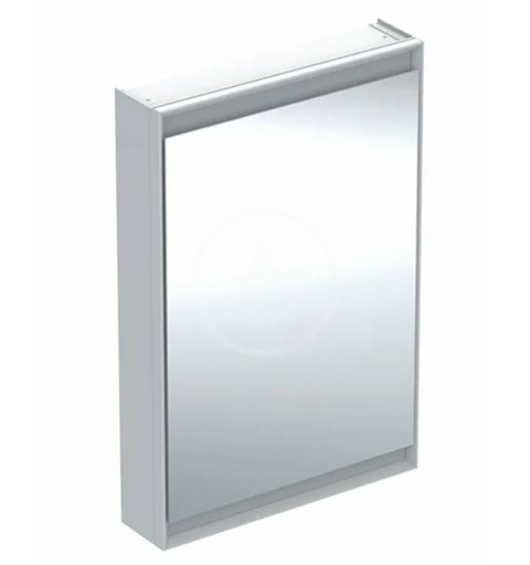 Geberit Zrkadlová skrinka s LED osvetlením, 600x900x150 mm, pánty vpravo, hliník 505.811.00.1