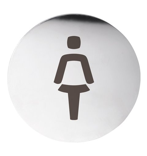 Sapho WC ženy označenie priemer 75mm, leštěný nerez