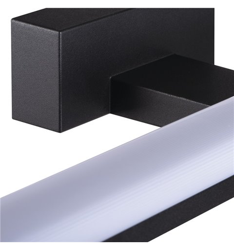 KANLUX ASTEN LED nástenné svietidlo 8W, 400x42x110mm, čierna matná