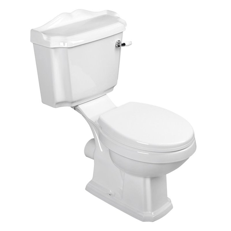Aqualine ANTIK WC kombi + PP WC sedátko, biela