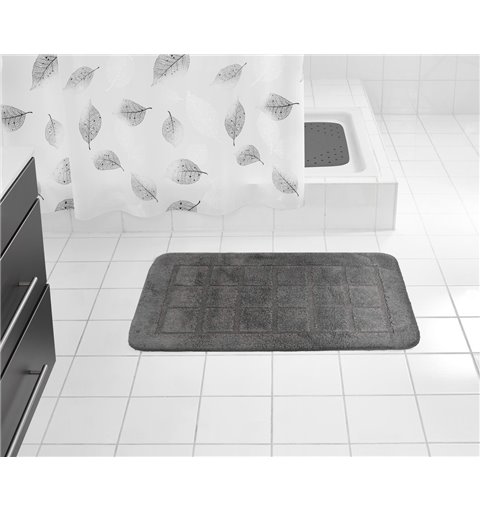 Ridder DELHI Kúpeľňová predložka 50x80 cm, 100% polyester, tmavo šedá