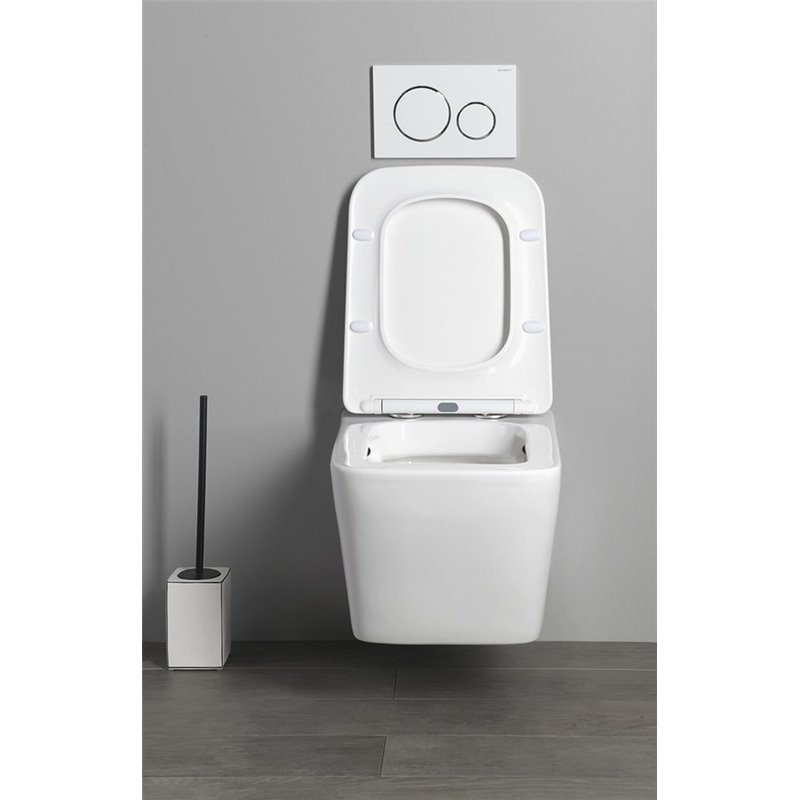 Sapho PORTO závesná WC misa, Rimless, 36x52 cm, biela