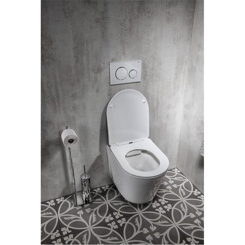 Sapho PACO závesná WC misa, Rimless, 36x53 cm, biela