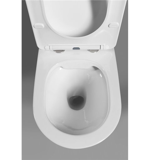 Sapho PACO závesná WC misa, Rimless, 36x53 cm, biela
