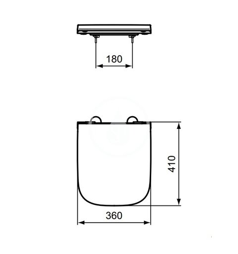 Ideal Standard WC doska, biela T473601