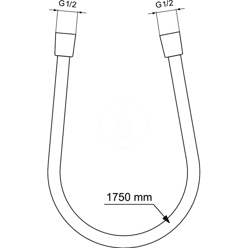 Ideal Standard Sprchová hadica Idealflex 1750 mm, chróm BE175AA