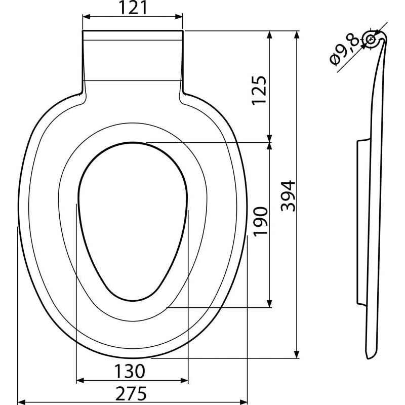 Alcaplast WC sedátko – integrovaná vložka P102