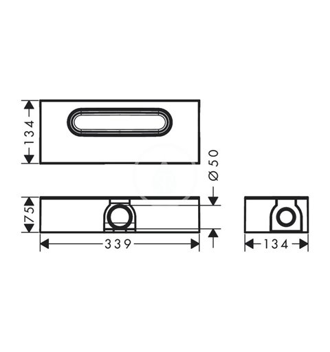 Hansgrohe Základná súprava na štandardnú inštaláciu lineárneho sprchového žľabu 01001180