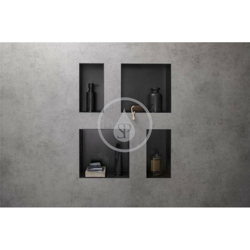 Hansgrohe Výklenok do steny s rámom, 300x900x100 mm, matná čierna 56067670