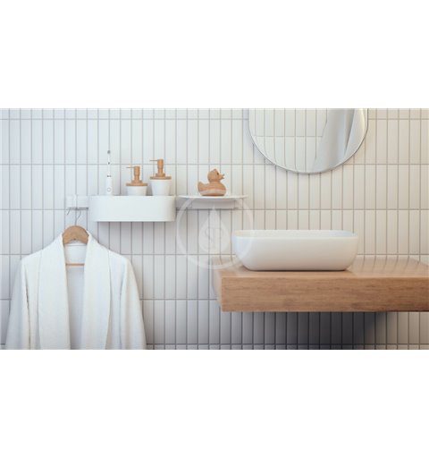 Hansgrohe Set kúpeľňových doplnkov, matná biela 27967700