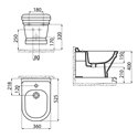 Mereo Mailo, kúpeľňová skrinka, antracit, 2 zásuvky, 1210x700x480 mm CN538S