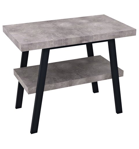 Sapho TWIGA umývadlový stolík 100x72x50 cm, čierna matná/Cement VC442-100-7