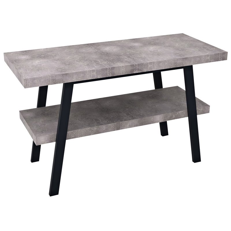 Sapho TWIGA umývadlový stolík 110x72x50 cm, čierna matná/Cement VC453-110-7
